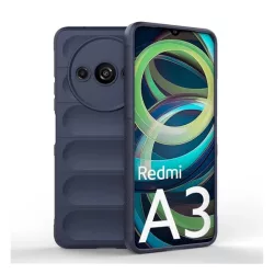   HUSĂ! - Protectie din silicon pentru telefon (rezistenta la socuri, protectie camera, 3D) ALBASTRU INCHIS Xiaomi Redmi A3