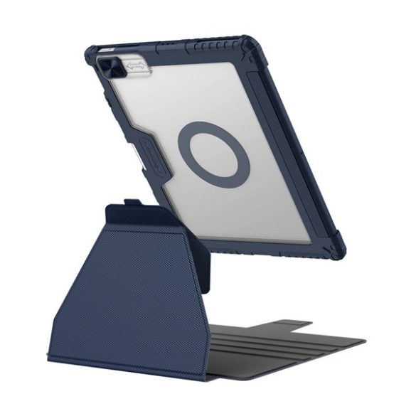 Protector din plastic NILLKIN BUMPER SNAPSAFE (FLIP activ, rezistență la impact, suport de birou, magnetic, suport pentru creion) ALBASTRU ÎNCHIS Apple IPAD Pro 12.9 (2022), IPAD Pro 12.9 (2020), IPAD Pro 12.9 (2021)