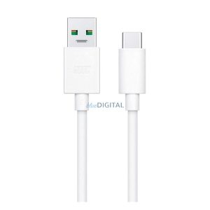 Cablu de date OPPO (USB - Tip-C, 10A, încărcător rapid, 100cm) ALB