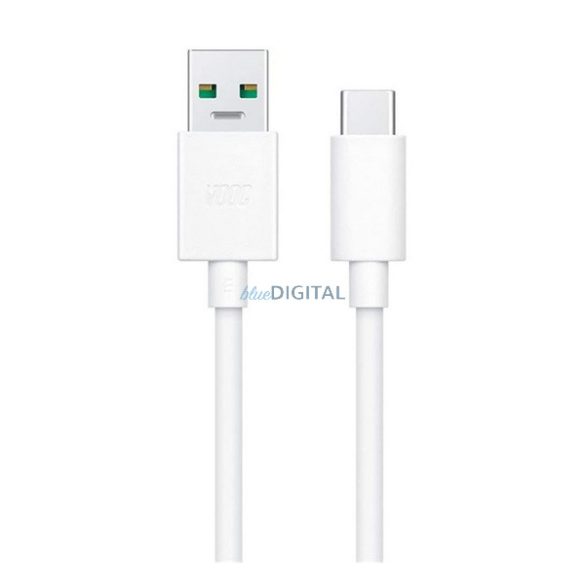 Cablu de date OPPO (USB - Tip-C, 10A, încărcător rapid, 100cm) ALB