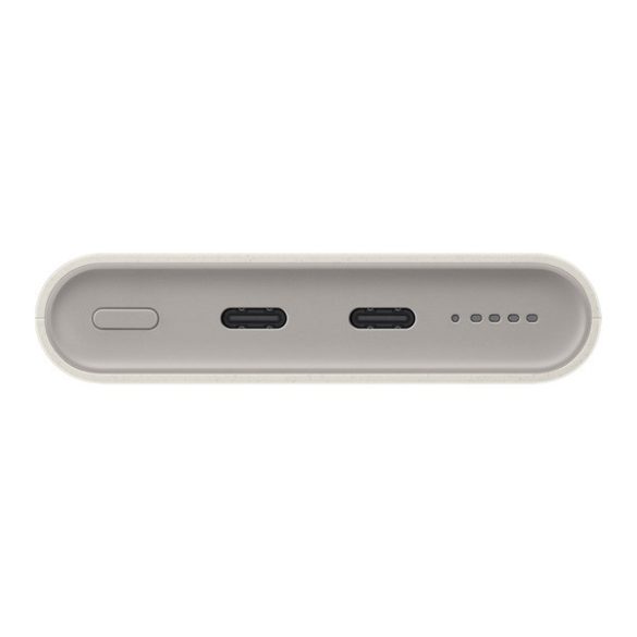 Încărcător de urgență SAMSUNG 2 prize de tip C (10000mAh, 25W, încărcător rapid PD, fără fir, indicație LED) BEIGE