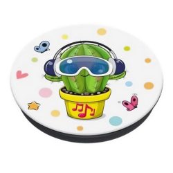  Suport telefon POPSOCKETS (lipibil de dispozitiv, multifuncțional, cactus) ALB