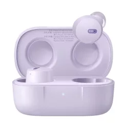   Căști bluetooth BASEUS BOWIE E18 STEREO (v5.3, TWS, microfon, filtru de zgomot, IPX4 + carcasă de încărcare) PURPLE