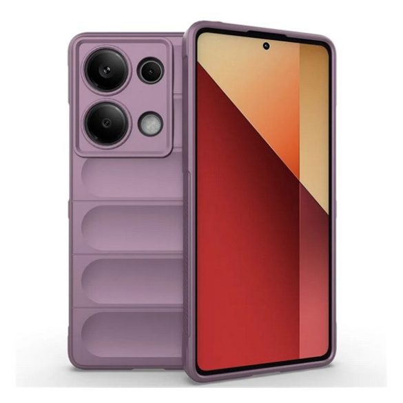 Protector de telefon din silicon (rezistenta la socuri, protectie camera, 3D) PURPLE Xiaomi Poco M6 Pro LTE, Redmi Note 13 Pro 4G