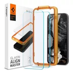   SPIGEN ALM FC sticlă de protecție pentru ecran 2 buc (2.5D, foarte rezistent la zgârieturi, 9H, ultra-subțire, îmbunătățirea culorii) TRANSPARENT Google Pixel 8a