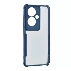   HUSĂ! - Protectie din silicon pentru telefon (rezistenta la impact, colt cu perna de aer, spate acrilic, protectie pentru camera) ALBASTRU INCHIS Oppo Reno11 F 5G