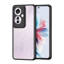   HUSĂ! - Protectie telefon DUX DUCIS AIMO din plastic (rezistenta la impact, cadru silicon, protectie camera, mat, val) NEGRU Oppo Reno11 F 5G