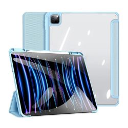   Husă DUX DUCIS TOBY în picioare, efect piele (FLIP activ, deschidere laterală, TRIFOLD, suport birou, suport creion) ALBASTRU DESCHIS Apple IPAD Pro 13 (2024)