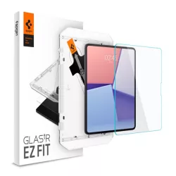   SPIGEN EZ FIT HD sticlă de protecție pentru ecran (2.5D, compatibil cu carcasă, ultra-subțire, 0.2mm, 9H + cadru auxiliar) TRANSPARENT Apple IPAD Pro 13 (2024)
