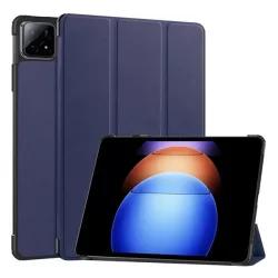   Carcasa in picioare, efect piele (FLIP activ, deschidere laterala, TRIFOLD, suport de masa) ALBASTRU INCHIS Xiaomi Pad 6S Pro