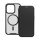 Husă în picioare, efect piele (FLIP, deschidere laterală, buzunar pentru card, protecție pentru cameră, spate magnetic, transparent mat, MagSafe) NEGRU Apple iPhone 14 Plus Husă în picioare, efect piele (FLIP, deschidere laterală, buzunar pentru card, protecție pentru cameră, spate magnetic, transparent mat, MagSafe) NEGRU Apple iPhone 14 Plus
