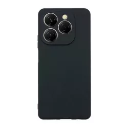   HUSĂ! - Protector de telefon din silicon (mat) NEGRU Tecno Spark 20 Pro