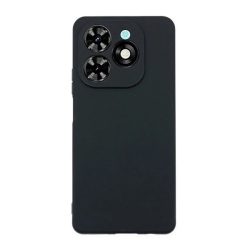   HUSĂ! - Protector de telefon din silicon (mat) NEGRU Tecno Spark 20C
