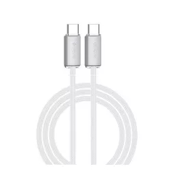   Cablu de date DEVIA EXTREME (Tip-C - Type-C, 60W, încărcător rapid PD, 150cm, anti-rupere) ALB