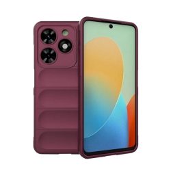   HUSĂ! - Protectie din silicon pentru telefon (rezistenta la impact, protectie camera, 3D) BURGUNDY Tecno Spark 20C
