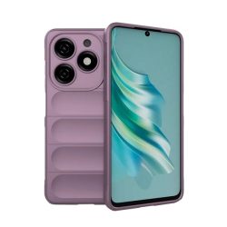   HUSĂ! - Protectie din silicon pentru telefon (rezistenta la socuri, protectie camera, 3D) PURPLE Tecno Spark 20