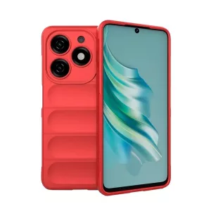 HUSĂ! - Protectie din silicon pentru telefon (rezistenta la socuri, protectie camera, 3D) RED Tecno Spark 20