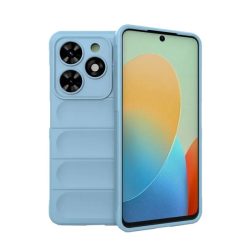   HUSĂ! - Protectie din silicon pentru telefon (rezistenta la socuri, protectie camera, 3D) ALBASTRU DESCHIS Tecno Spark 20C