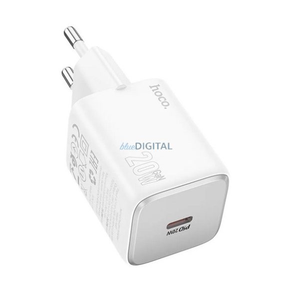 HOCO SPINNER încărcător de rețea cu priză Type-C (20W, încărcător rapid PD 3.0) ALB