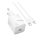 HOCO SPINNER încărcător de rețea cu priză Type-C (20W, încărcător rapid PD 3.0 + cablu Lightning) ALB