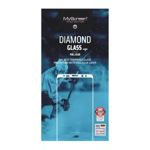 MYSCREEN DIAMOND GLASS EDGE sticlă de protecție pentru ecran (2.5D, lipici complet, 0.33mm, 9H) NEGRU Oppo Reno11 F 5G