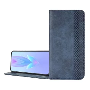 HUSĂ! - Carcasa in picioare, efect piele (FLIP, deschidere laterala, suport desktop, mozaic) ALBASTRU INCHIS Tecno Spark 10 5G