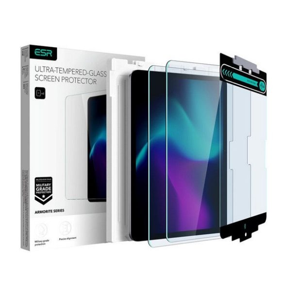 ESR ARMORITE sticla protectoare ecran 2buc (2.5D, 9H + cadru auxiliar) TRANSPARENT Apple IPAD Pro 13 (2024)