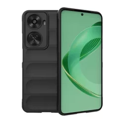   HUSĂ! - Protectie din silicon pentru telefon (rezistenta la socuri, protectie camera, 3D) NEGRU Huawei Nova 12 SE