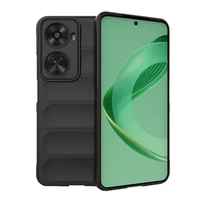 HUSĂ! - Protectie din silicon pentru telefon (rezistenta la socuri, protectie camera, 3D) NEGRU Huawei Nova 12 SE