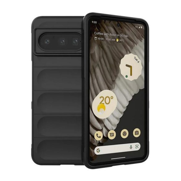 Protectie din silicon pentru telefon (rezistenta la socuri, protectie camera, 3D) NEGRU Google Pixel 8 Pro