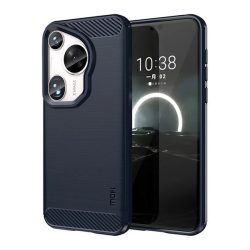   HUSĂ! - Protector de telefon din silicon MOFI (rezistenta la impact, colt cu perna de aer, periat, model carbon) ALBASTRU INCHIS Huawei Pura 70 Ultra
