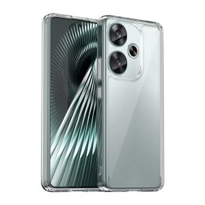 Protectie din plastic pentru telefon (cadru silicon, rezistenta la impact, spate transparent) TRANSPARENT Xiaomi Poco F6