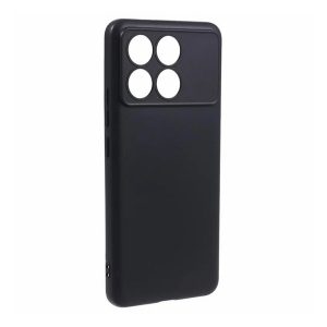 Protector de telefon din silicon (mat) NEGRU Xiaomi Poco F6 Pro