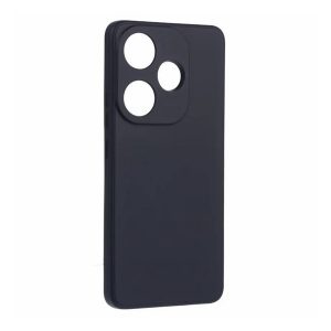 Protector de telefon din silicon (mat, microfibră de pluș interior anti-zgârieturi, premium) NEGRU Xiaomi Poco F6