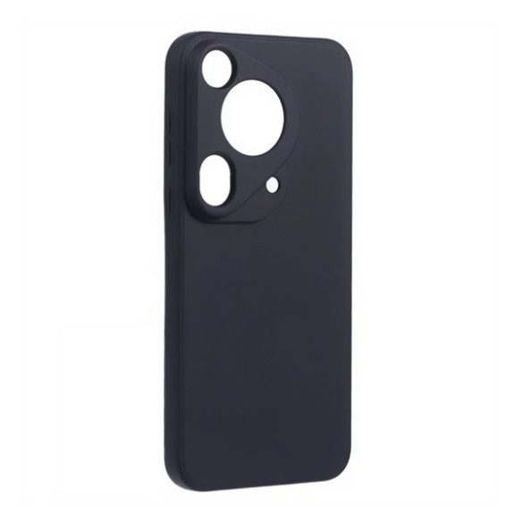 HUSĂ! - Protector de telefon din silicon (mat, interior din microfibră pluș anti-zgârieturi, premium) NEGRU Huawei Pura 70 Ultra