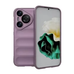   HUSĂ! - Protectie din silicon pentru telefon (rezistenta la socuri, protectie camera, 3D) PURPLE Huawei Pura 70
