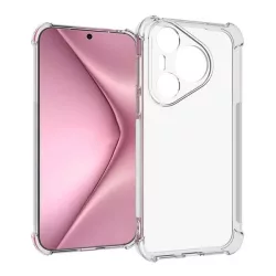   HUSĂ! - Protectie din silicon pentru telefon (rezistenta la impact, colt cu perna de aer) TRANSPARENT Huawei Pura 70