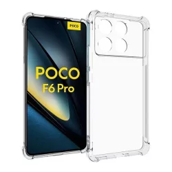   HUSĂ! - Protectie de telefon din silicon (rezistenta la impact, colt cu perna de aer) TRANSPARENT Xiaomi Poco F6 Pro