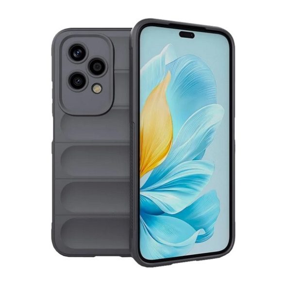 Protectie din silicon pentru telefon (rezistenta la socuri, protectie camera, 3D) DARK GREY Honor 200 Lite