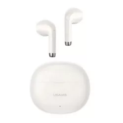   Căști bluetooth USAMS RHYMBO STEREO (v5.3, TWS, filtru de zgomot + carcasă de încărcare) BEIGE