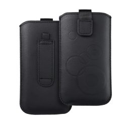   HUSĂ! - Carcasă DEKOCASE verticală (universală, rotundă, cu velcro extras, poate fi atașată la o curea, dimensiune 6,8") NEGRU