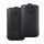 Carcasă DEKOCASE verticală (universală, rotundă, cu velcro extras, poate fi atașată la o curea, dimensiune 6,8") NEGRU