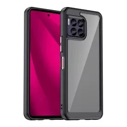   HUSĂ! - Protectie de telefon din silicon (rezistenta la impact, spate transparent) BLACK T Phone 2 Pro 5G