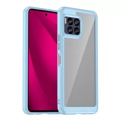   HUSĂ! - Protectie de telefon din silicon (rezistenta la impact, spate transparent) ALBASTRU DESCHIS T Phone 2 Pro 5G