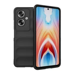  HUSĂ! - Protectie din silicon pentru telefon (rezistenta la socuri, protectie camera, 3D) NEGRU Oppo A79 5G