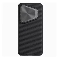   HUSĂ! - Protector de telefon din plastic NILLKIN CAMSHIELD PROP MAGNETIC (cadru silicon, rezistenta la impact, protectie camera, suport, dungi) NEGRU Huawei Pura 70
