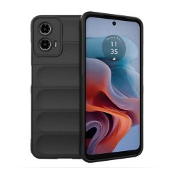   HUSĂ! - Protectie din silicon pentru telefon (rezistenta la socuri, protectie camera, 3D) NEGRU Motorola Moto G34 5G (XT-2363)