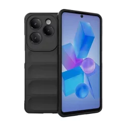  HUSĂ! - Protectie din silicon pentru telefon (rezistenta la socuri, protectie camera, 3D) NEGRU Infinix Hot 40 Pro
