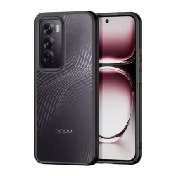   HUSĂ! - Protectie telefon DUX DUCIS AIMO din plastic (rezistenta la impact, cadru silicon, protectie camera, mat, val) NEGRU Oppo Reno 12 5G