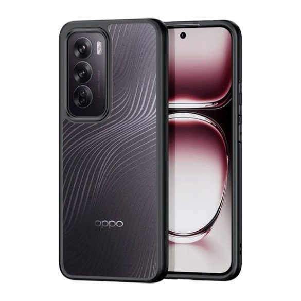Protectie telefon DUX DUCIS AIMO din plastic (rezistenta la impact, cadru silicon, protectie camera, mat, val) NEGRU Oppo Reno 12 5G